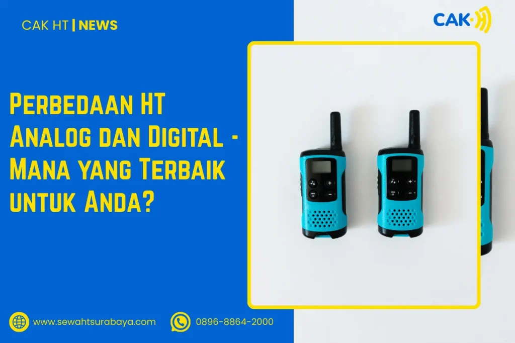 Perbedaan HT Analog dan Digital